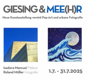 Giesing und Mee(hr) Kunstausstellung Flyer
